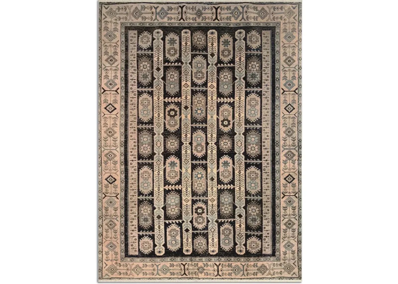 Reno 6.6' x 9.6' Area Rug - Blue/Tan