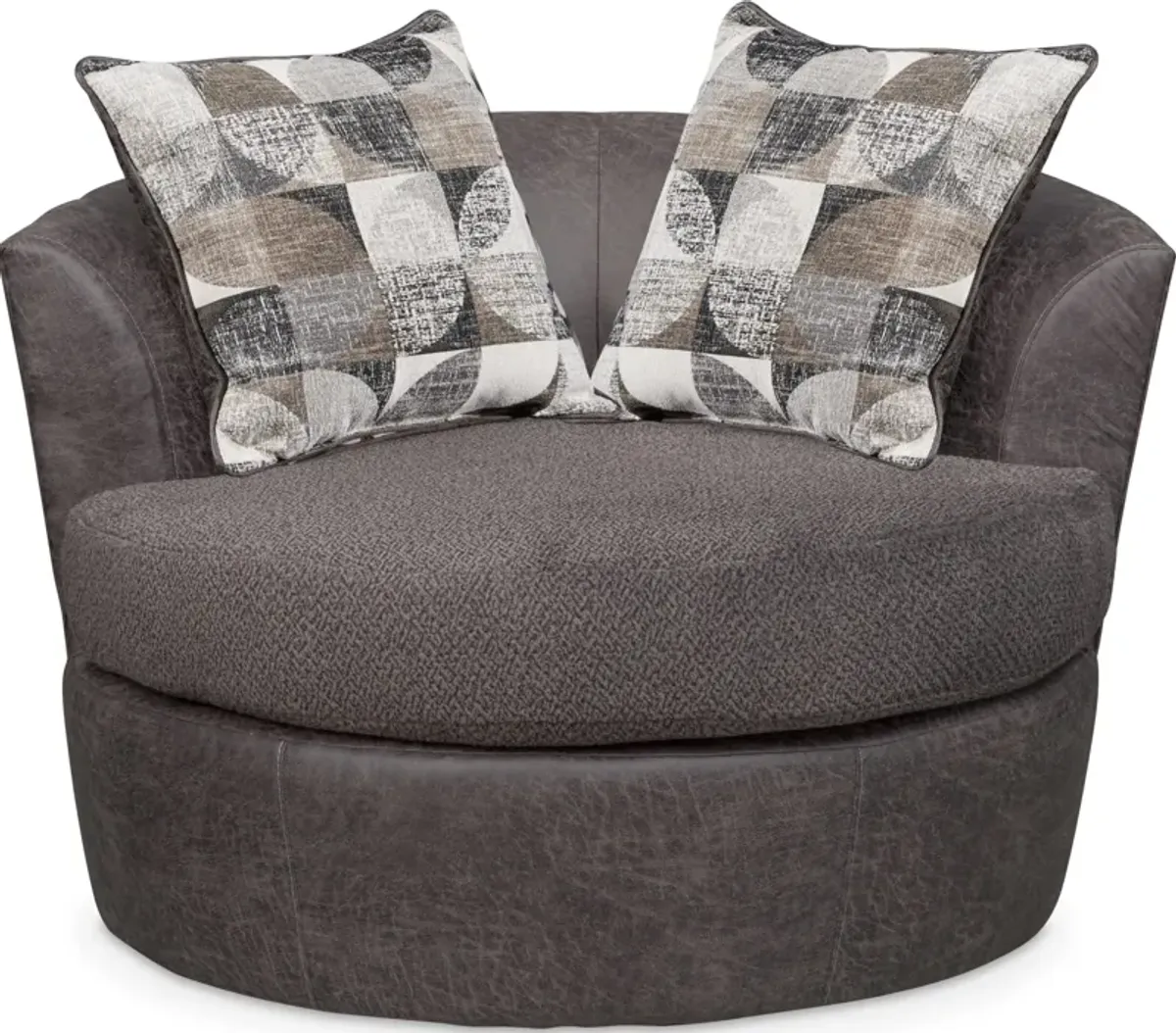 Brando Swivel Chair -  Smoke