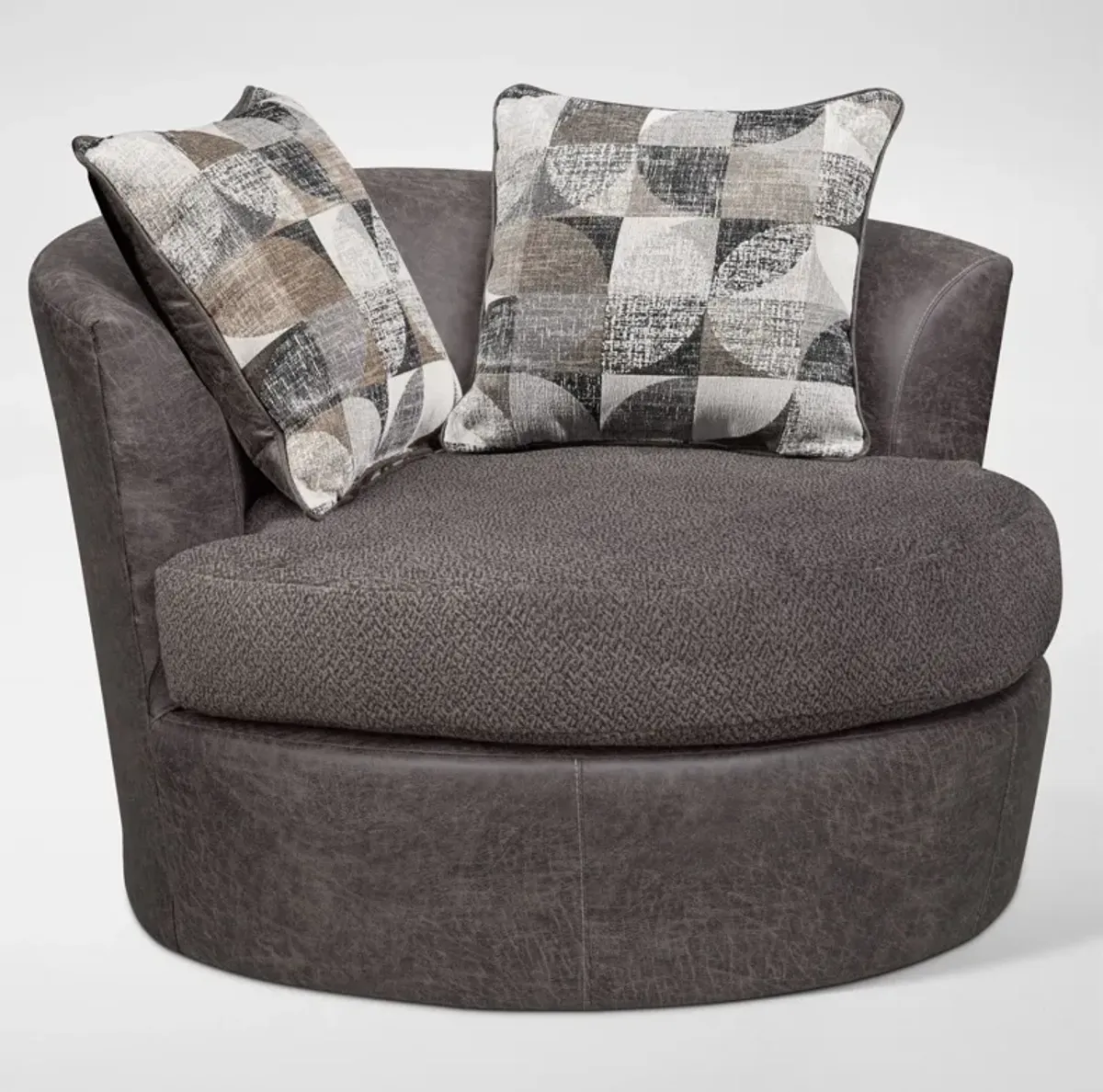 Brando Swivel Chair -  Smoke