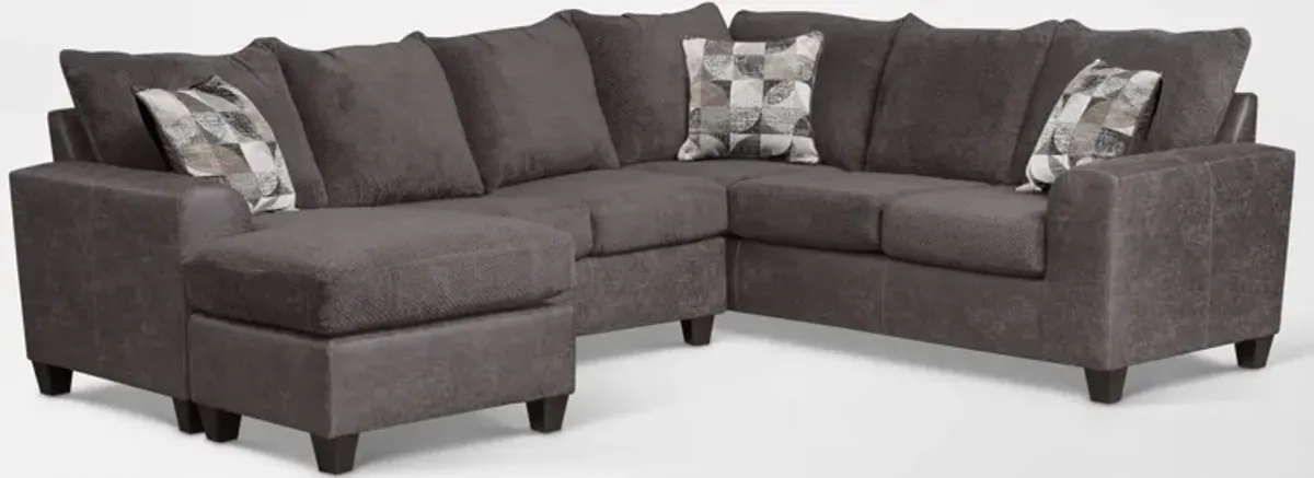 Brando 2-Piece Sectional with Modular Chaise - Smoke