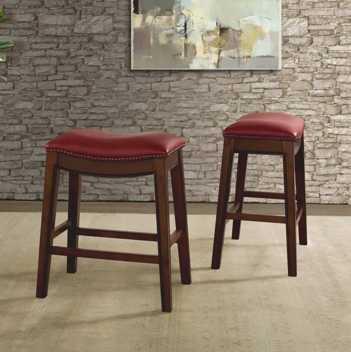 Canby 24" Counter-Height Stool - Red