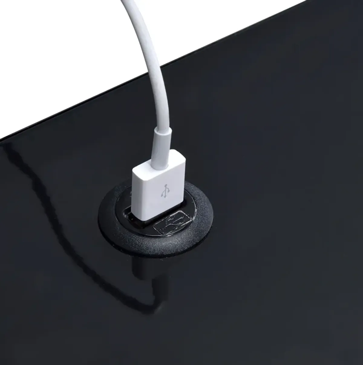 Seward Nightstand with USB Charging - Black