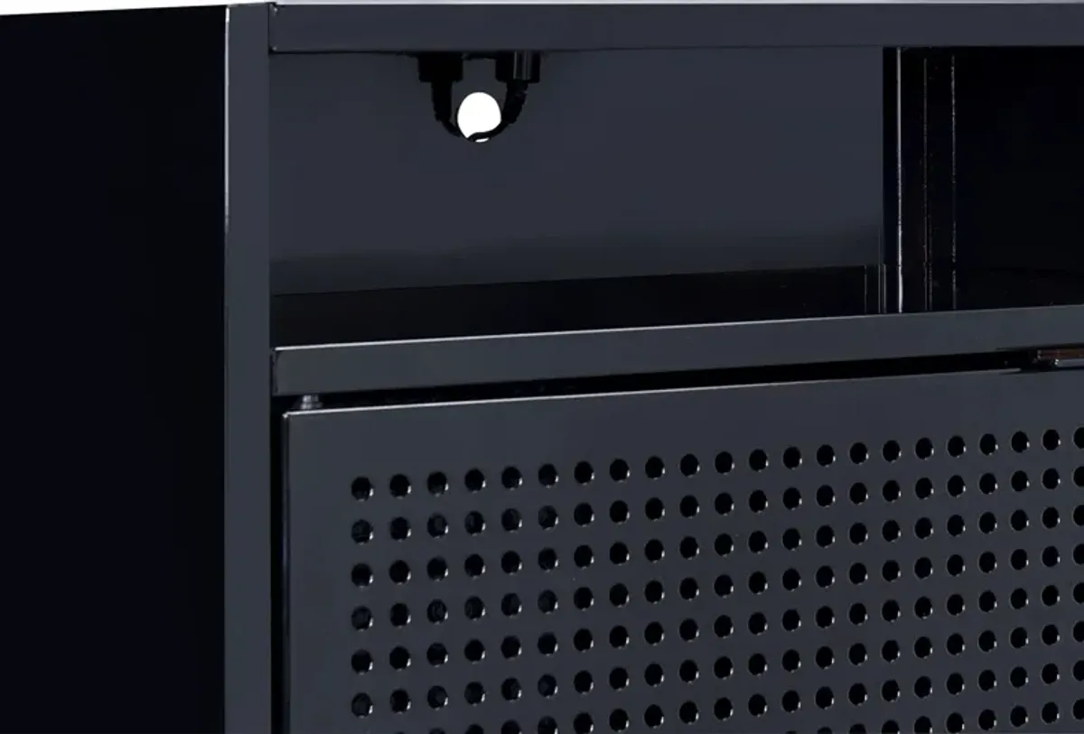 Seward Nightstand with USB Charging - Black