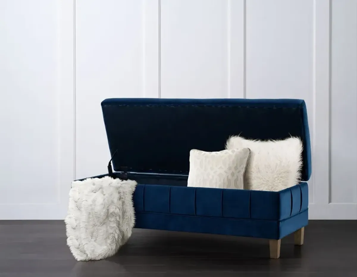 Jayde Ottoman - Blue