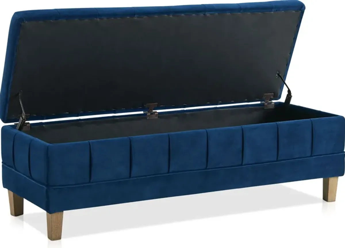 Jayde Ottoman - Blue