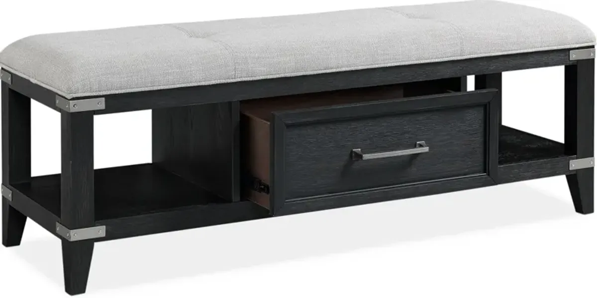 Madrid Storage Bench - Black