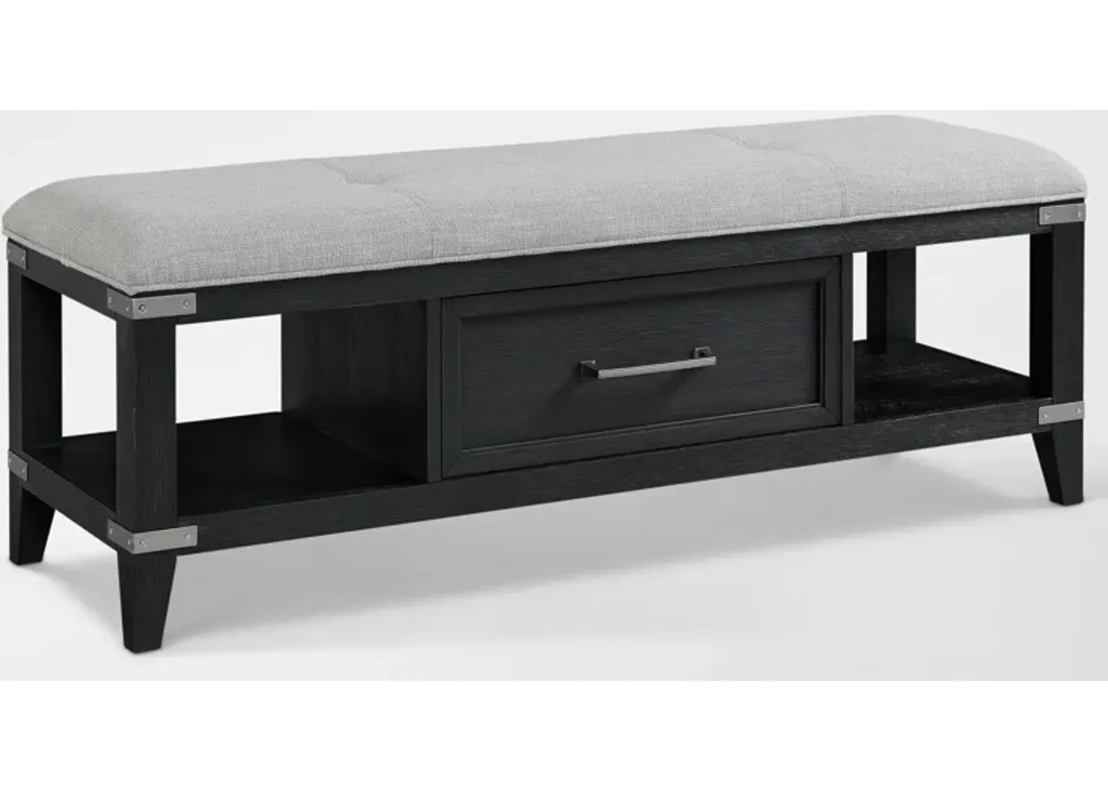 Madrid Storage Bench - Black