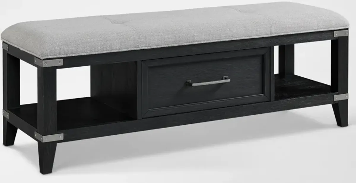 Madrid Storage Bench - Black