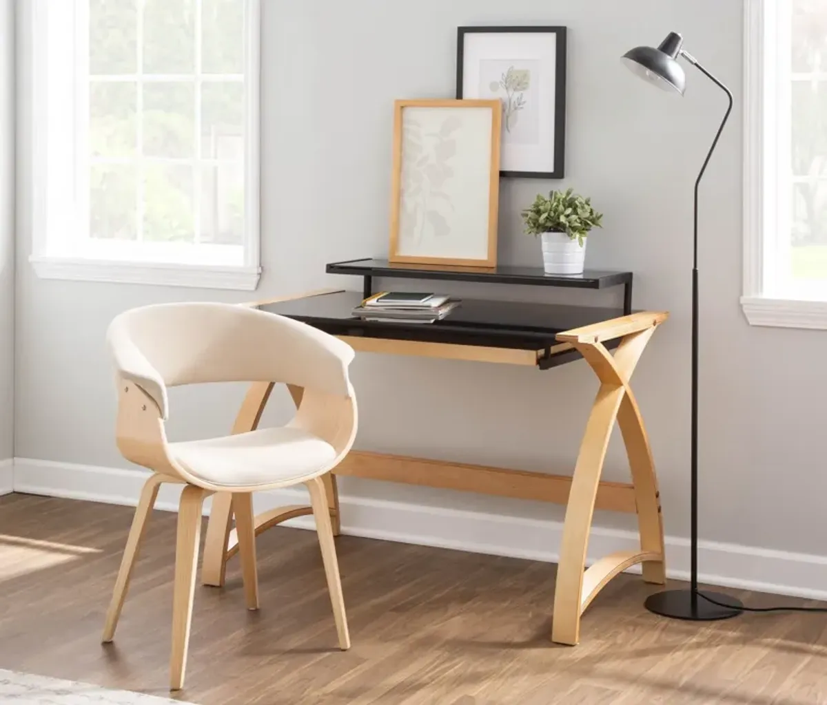 Fina Desk - Natural/Black