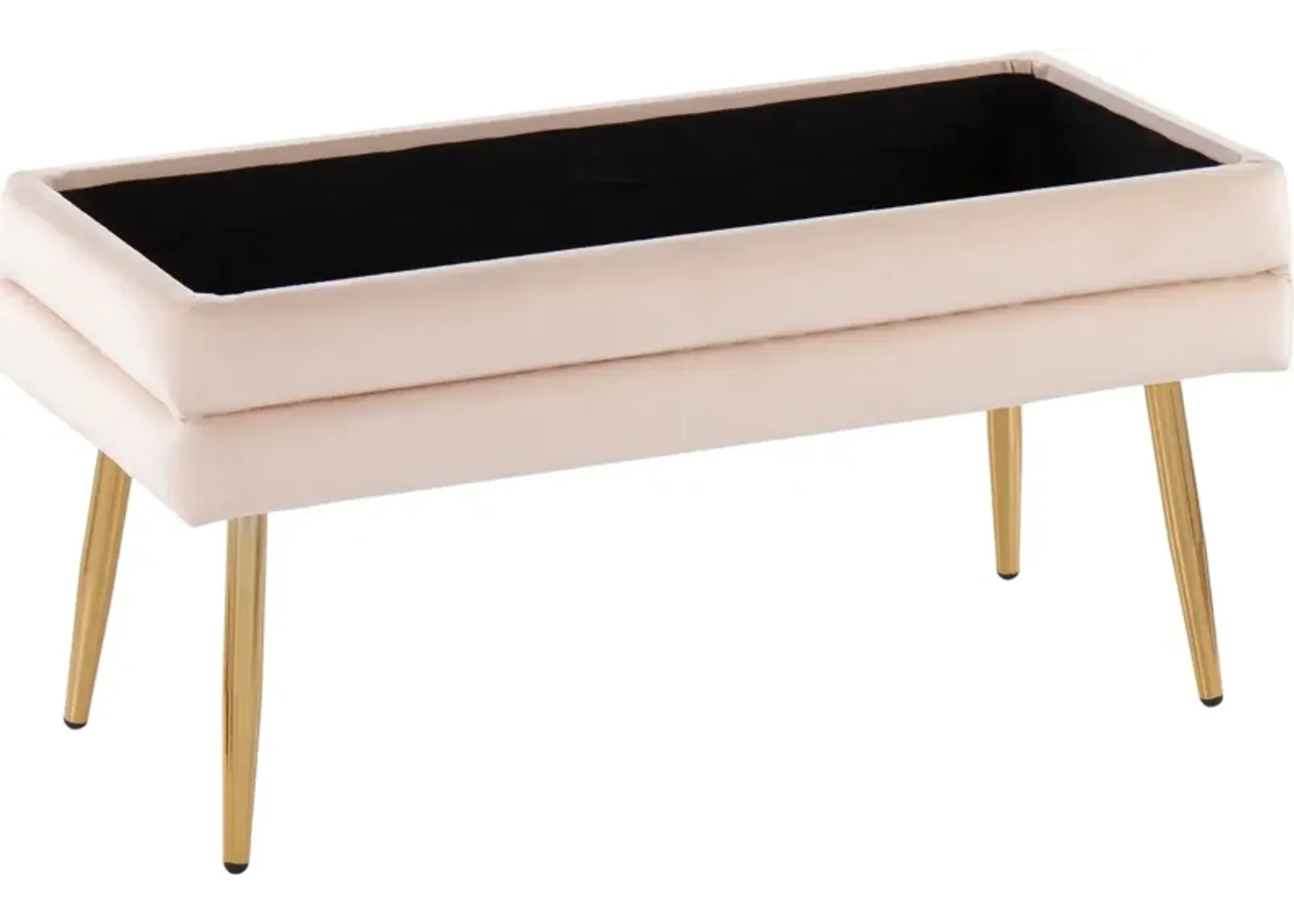 Alistair Storage Bench - Gold/Cream