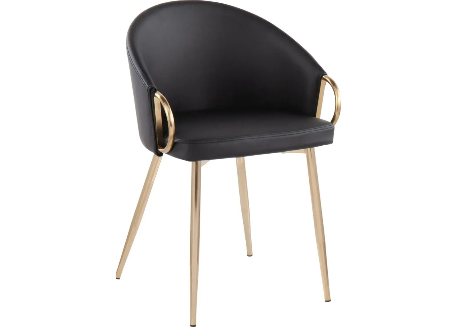 Eve Dining Chair - Gold/Black