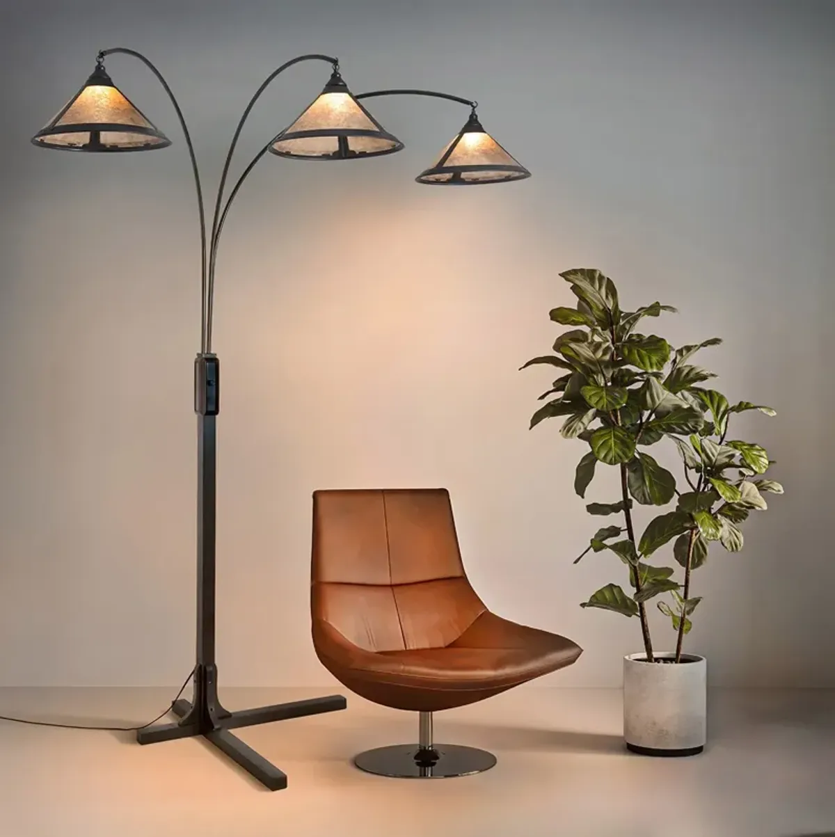 Muse 86'' Floor Lamp - Gunmetal