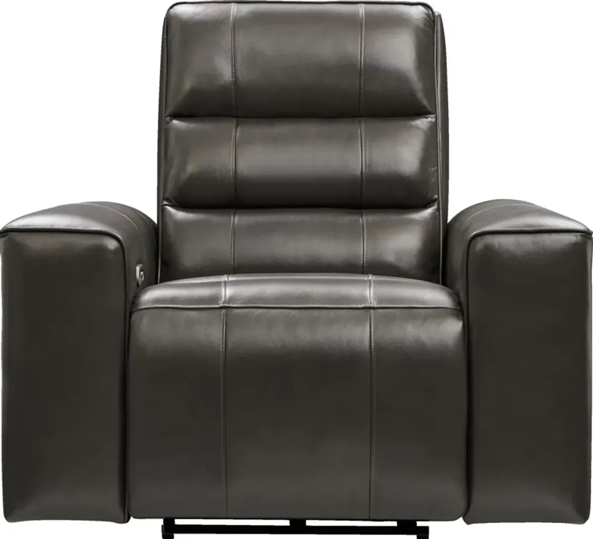 Hartley Dual-Power Recliner - Charcoal