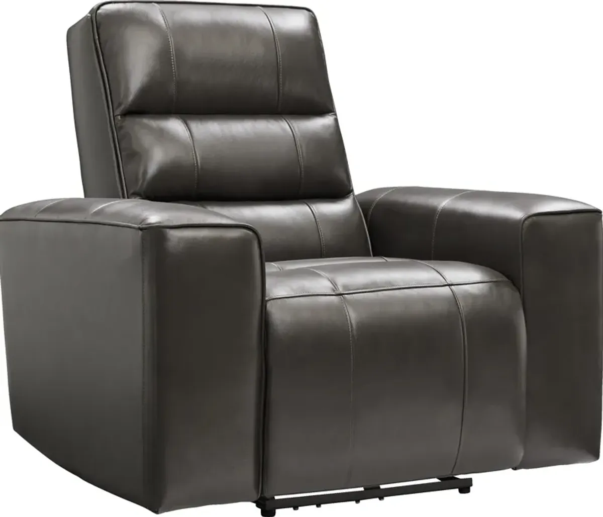 Hartley Dual-Power Recliner - Charcoal