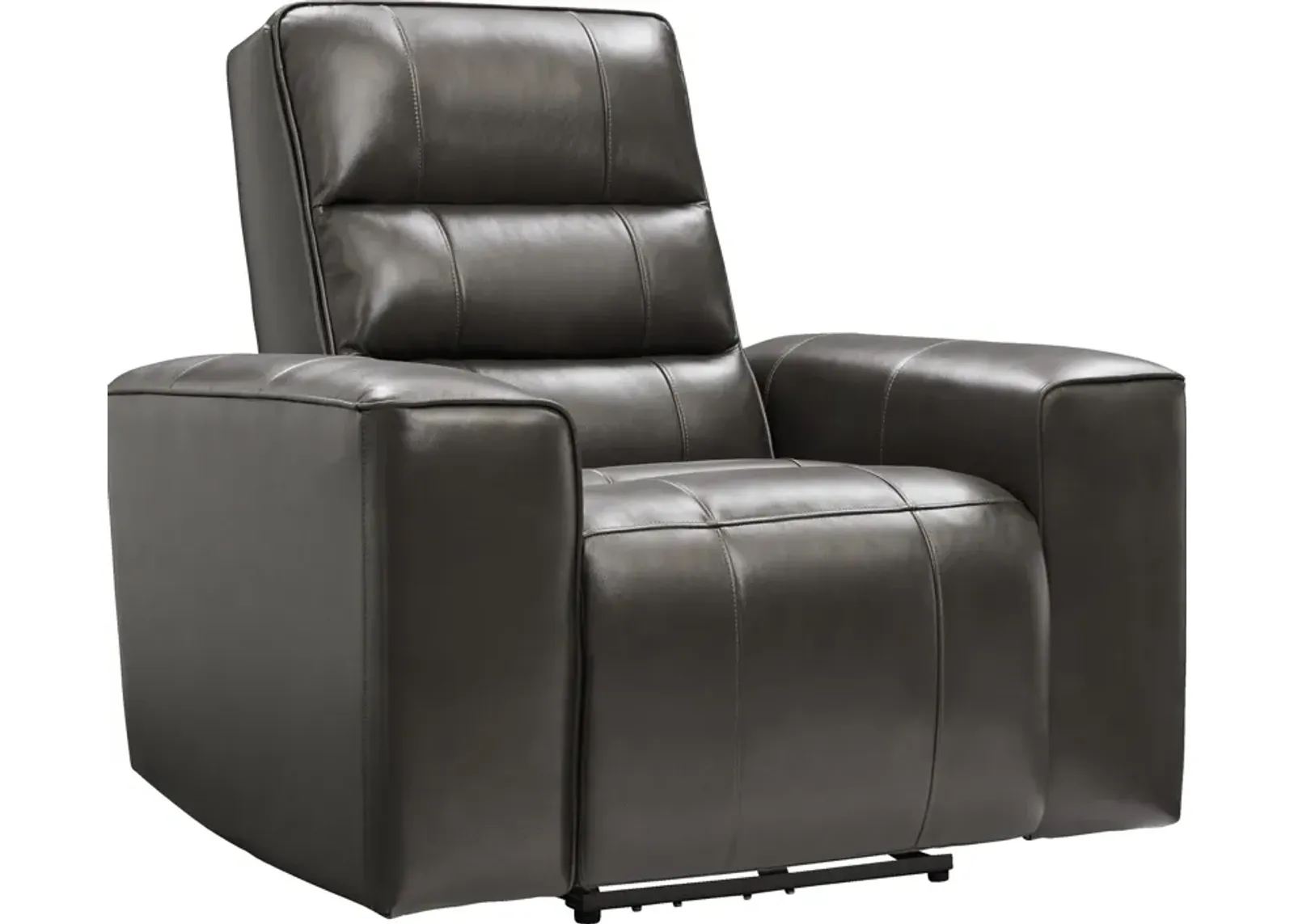 Hartley Dual-Power Recliner - Charcoal