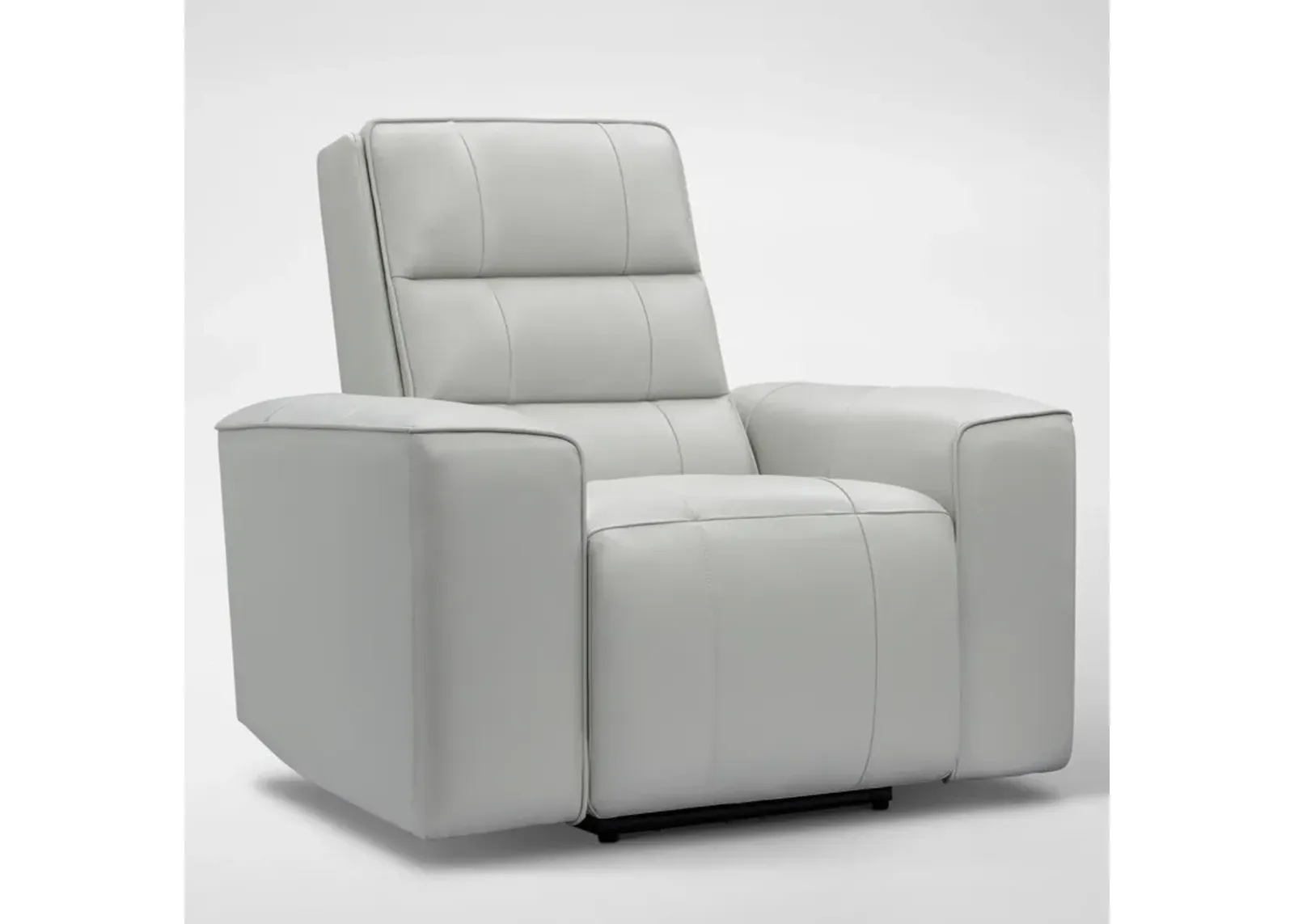 Hartley Dual-Power Recliner - Light Gray