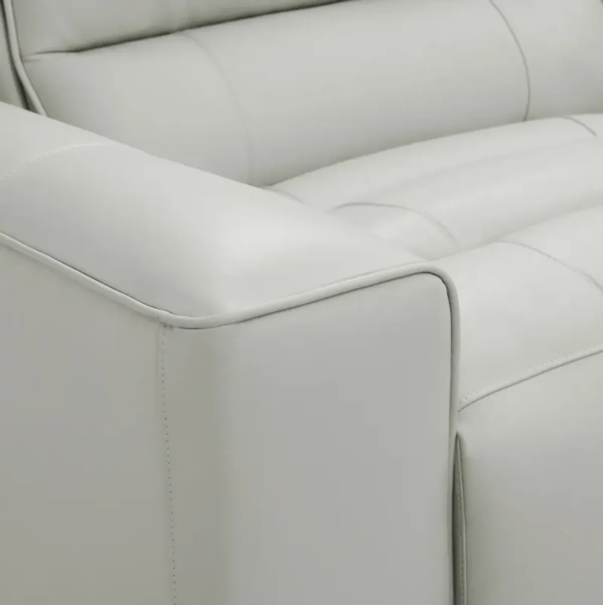 Hartley 7-Piece Dual-Power Reclining Sectional with 3 Reclining Seats - Light Gray