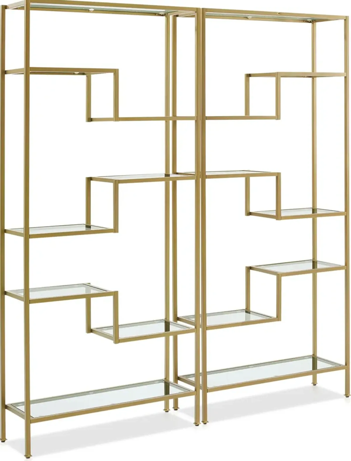 Tesly 2-Piece Etagere Set - Gold