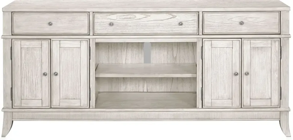 Hazel 74" TV Stand - Water White