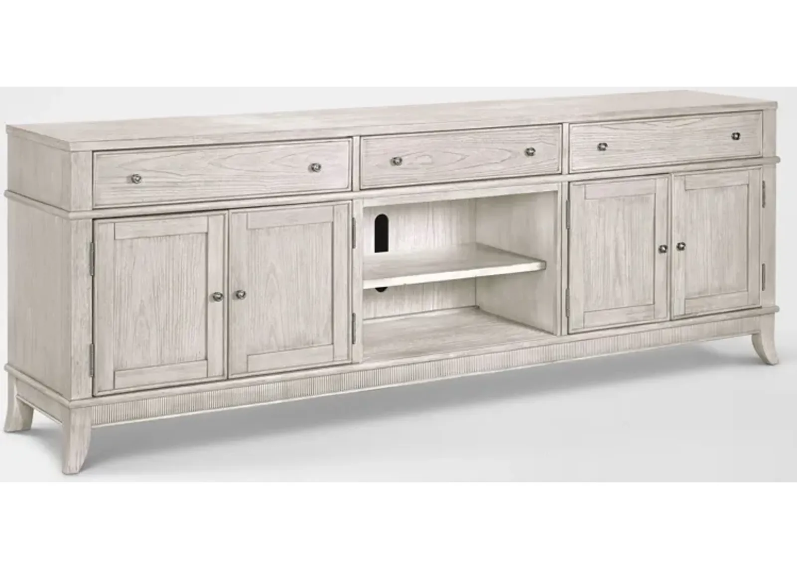 Hazel 94" TV Stand - Water White