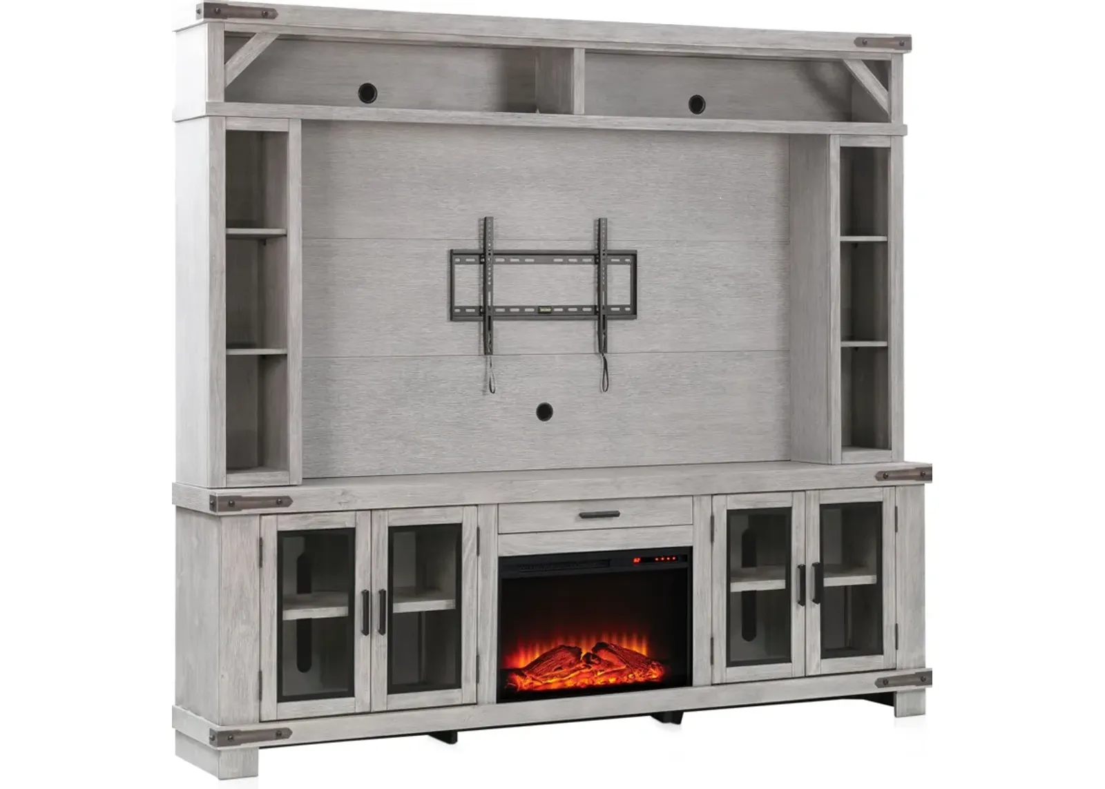 Sterling Fireplace Entertainment Wall - Gray