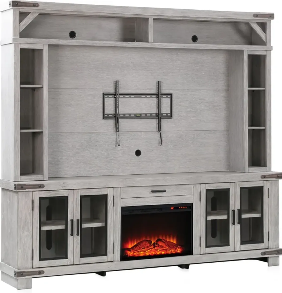 Sterling Fireplace Entertainment Wall - Gray