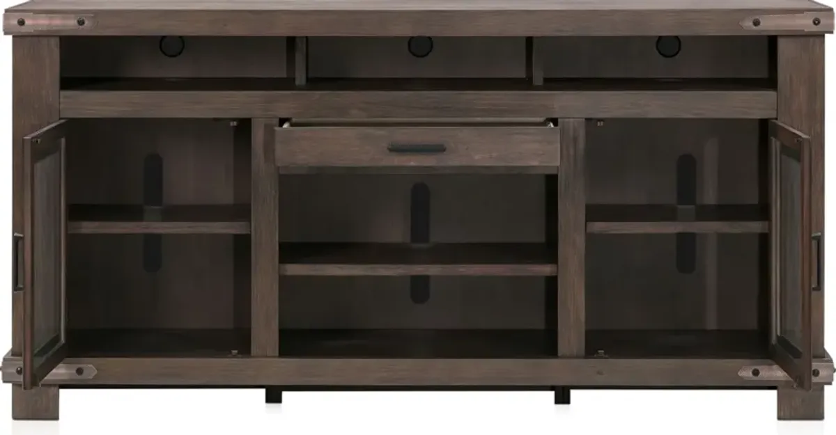 Sterling 78" TV Stand - Brown