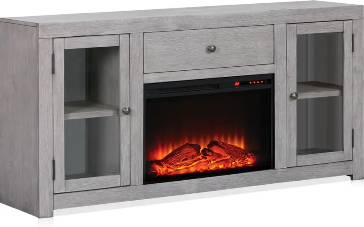 Butler 65" Fireplace TV Stand - Gray