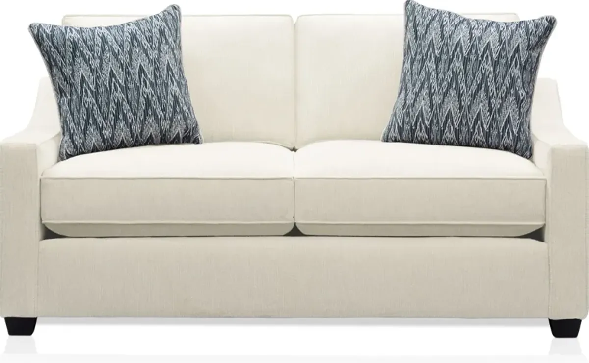 Callie Sofa and Loveseat Set - Ivory