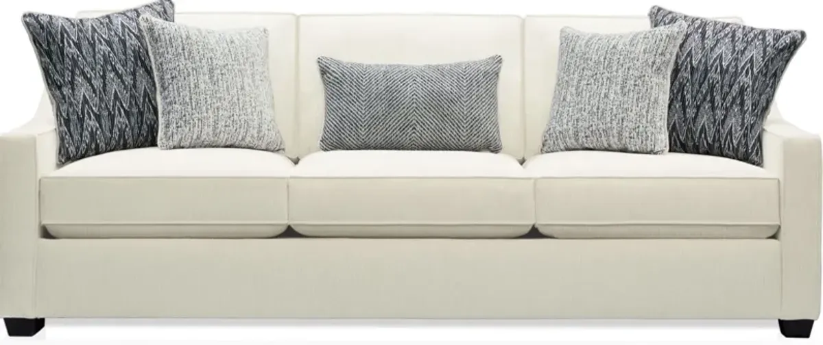 Callie Sofa and Loveseat Set - Ivory