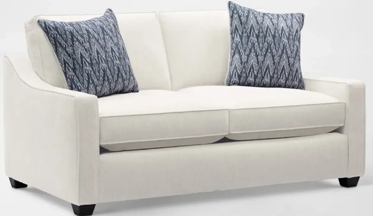 Callie Sofa and Loveseat Set - Ivory