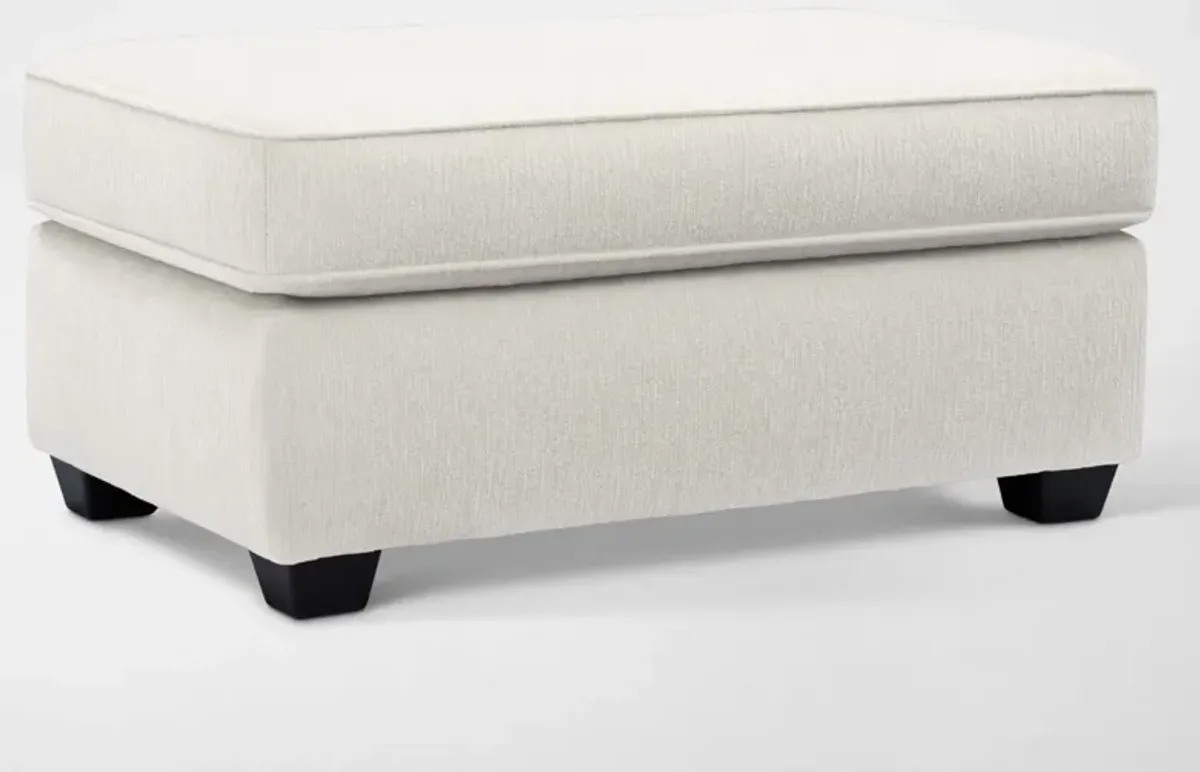 Callie Ottoman - Ivory