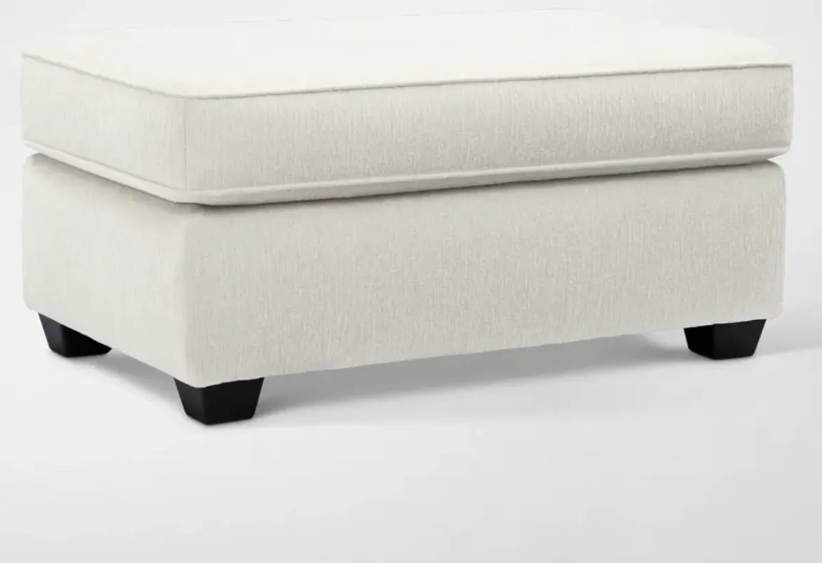 Callie Sofa, Loveseat, Chair and Ottoman - Ivory