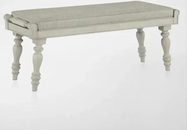 Vineyard Dining Bench - Ivory