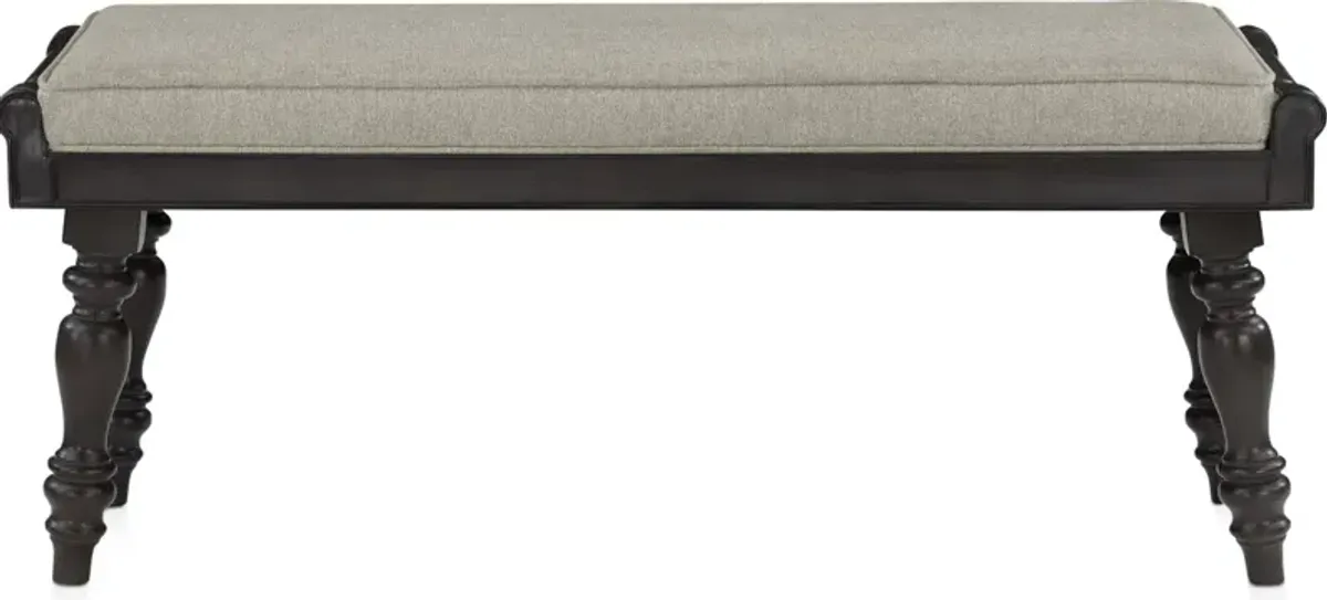 Vineyard Dining Bench - Black