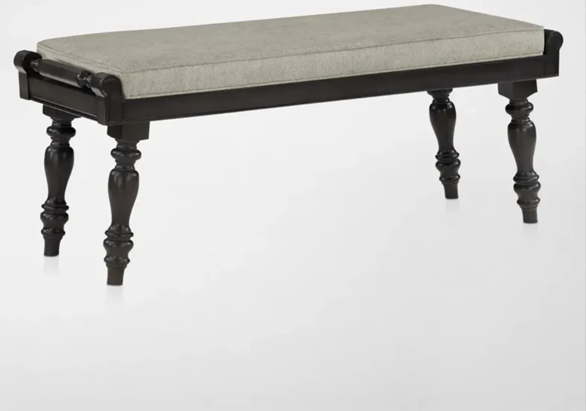 Vineyard Dining Bench - Black