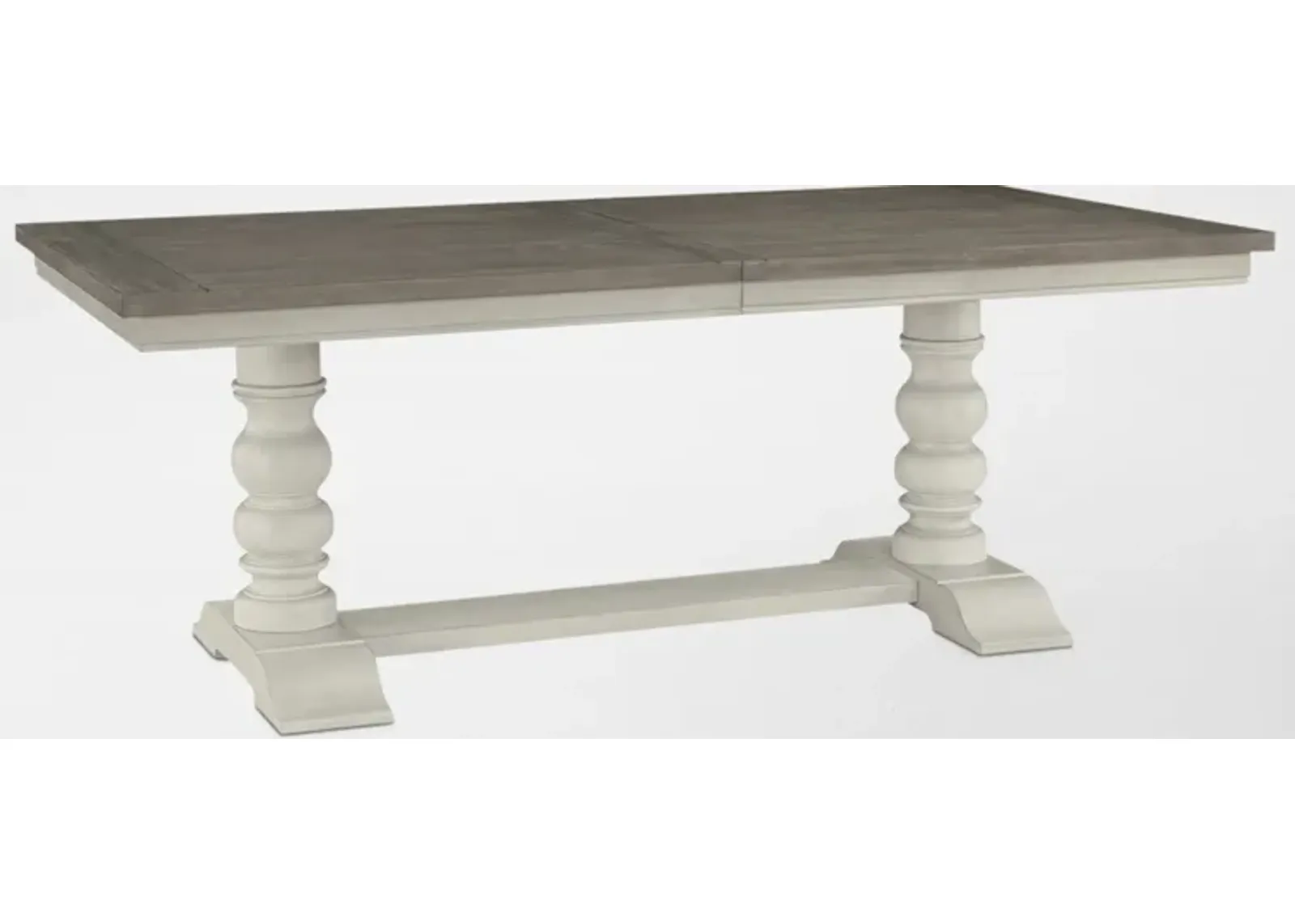 Vineyard Rectangular Extendable Dining Table - Ivory