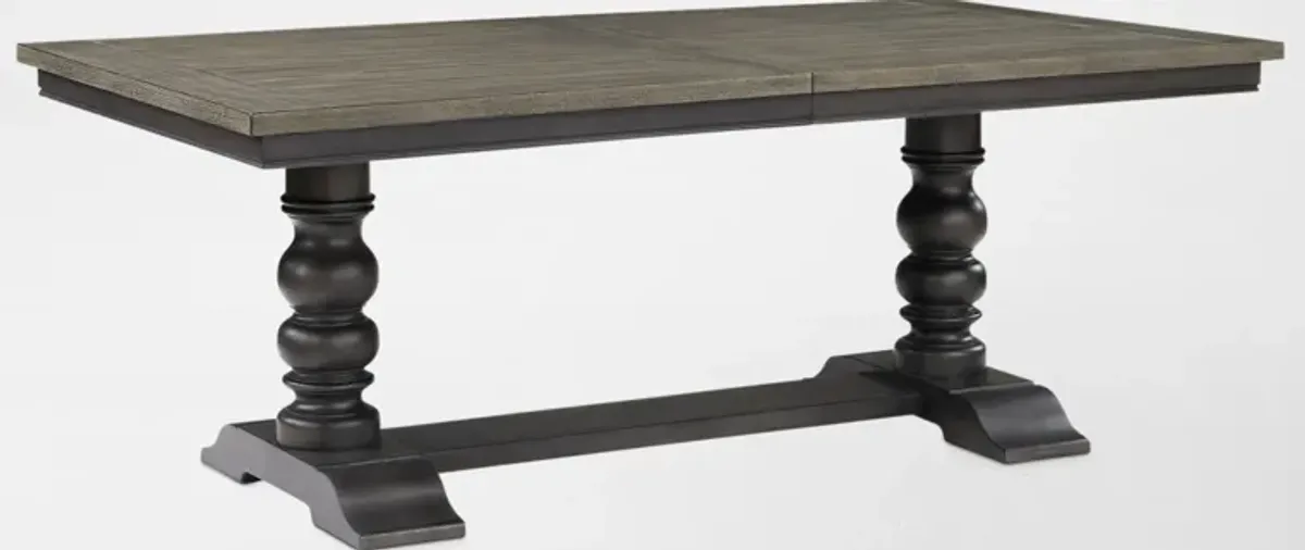 Vineyard Rectangular Extendable Dining Table - Black