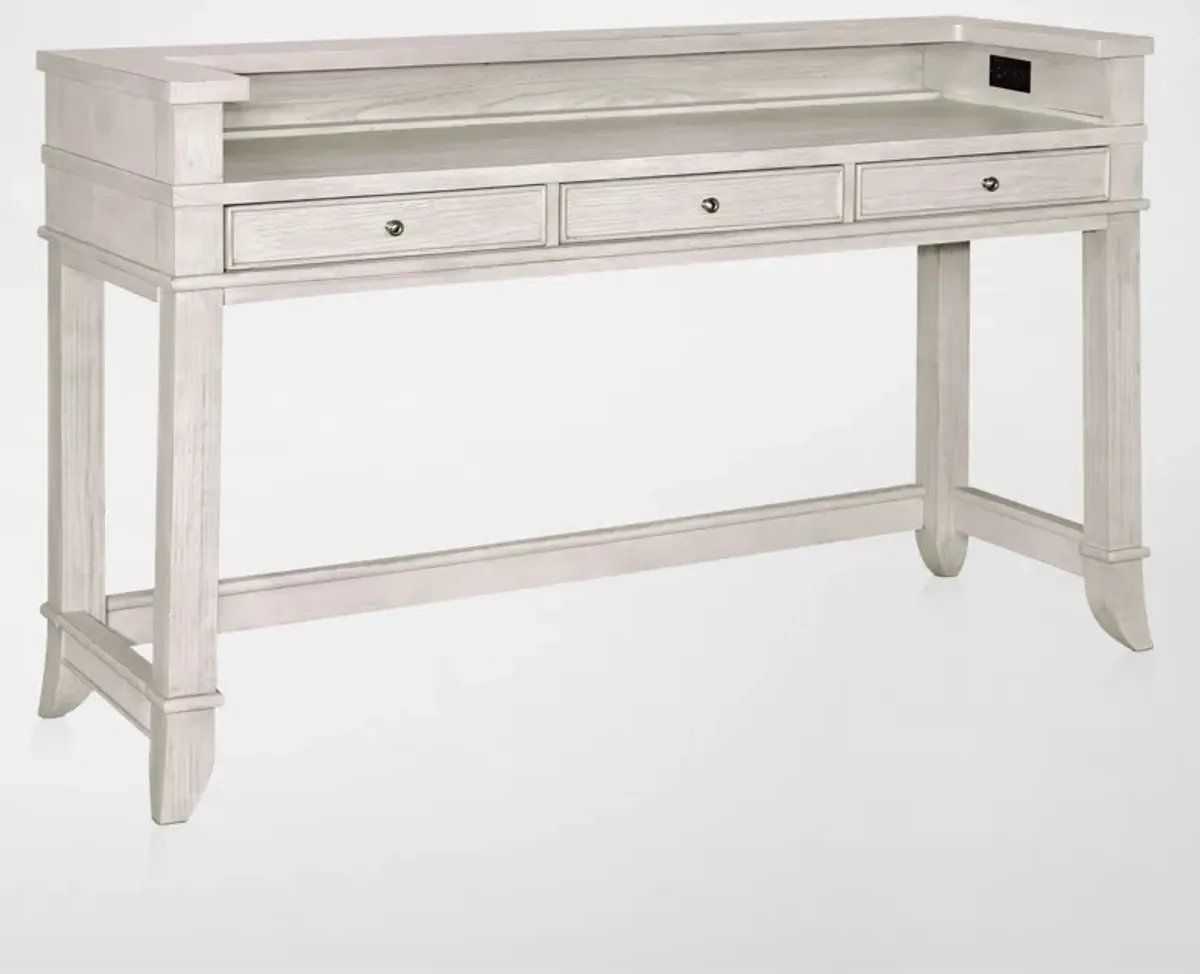 Hazel Gameday Console Table - Water White