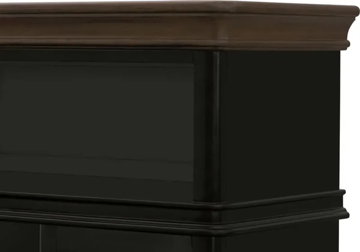 Charleston 94" Entertainment Wall - Black