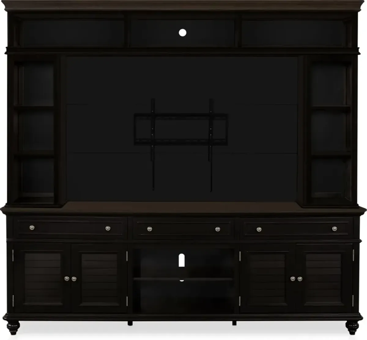 Charleston 94" Entertainment Wall - Black