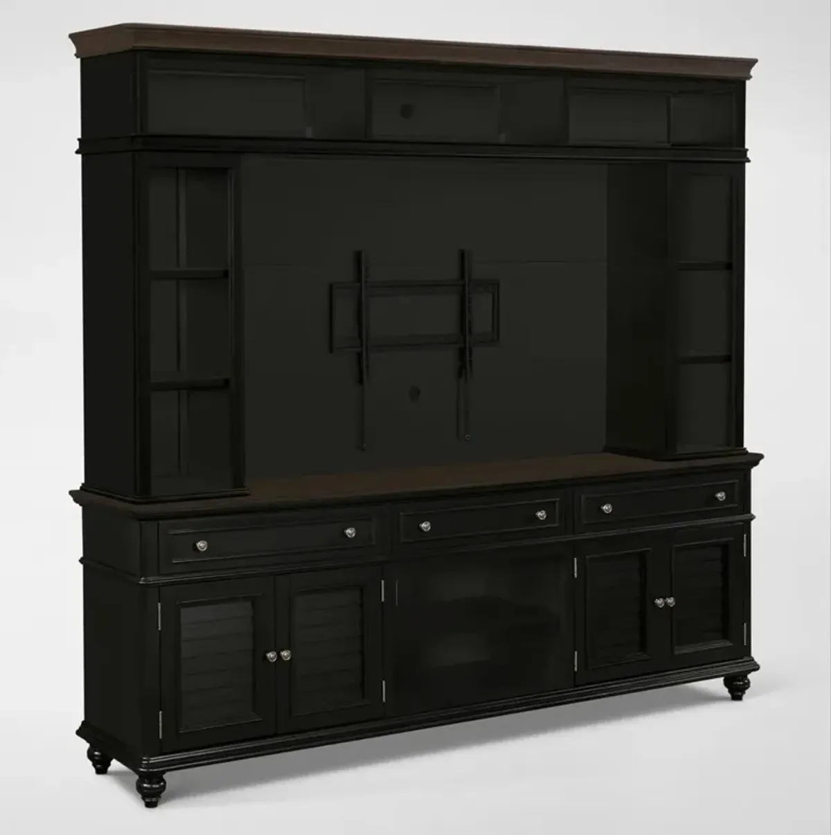 Charleston 94" Entertainment Wall - Black