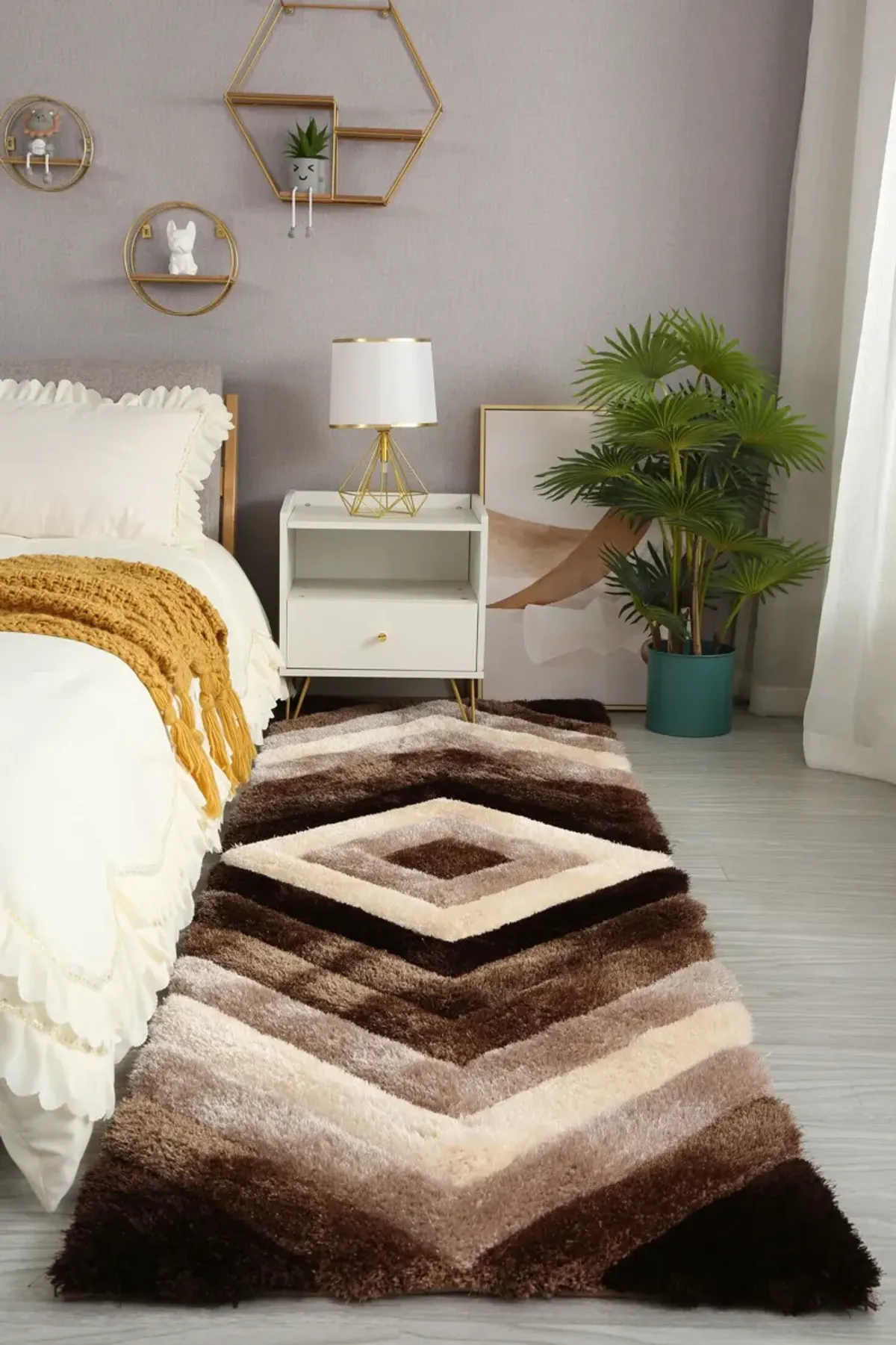 Concord 2' x 8' Runner - Brown Shag