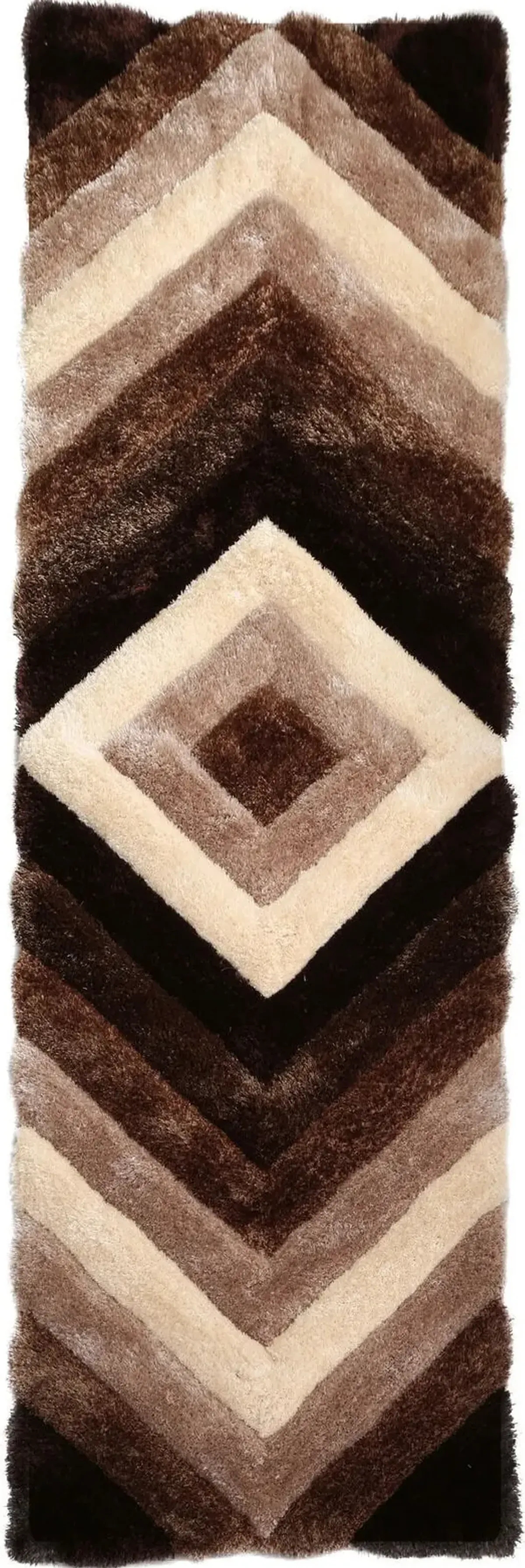 Concord 2' x 8' Runner - Brown Shag