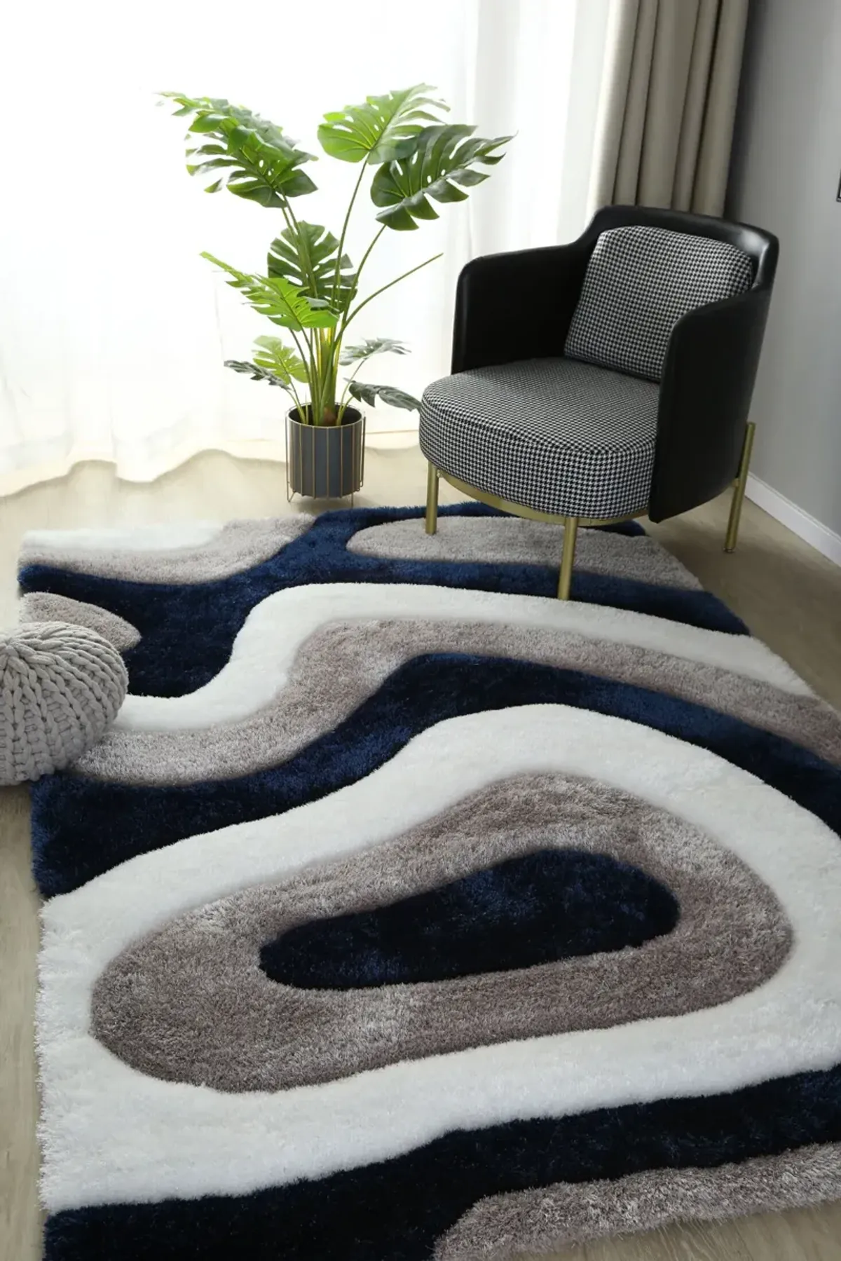 Bayou 3' x 5' Rug - Blue/White/Gray