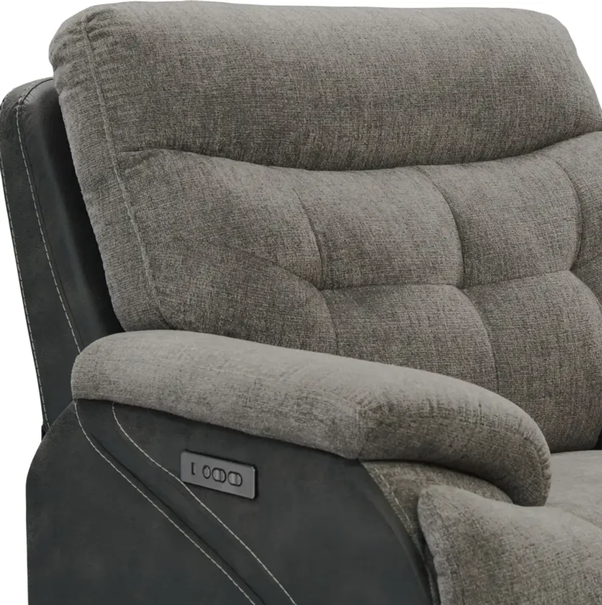 Beckett Dual-Power Recliner - Gray