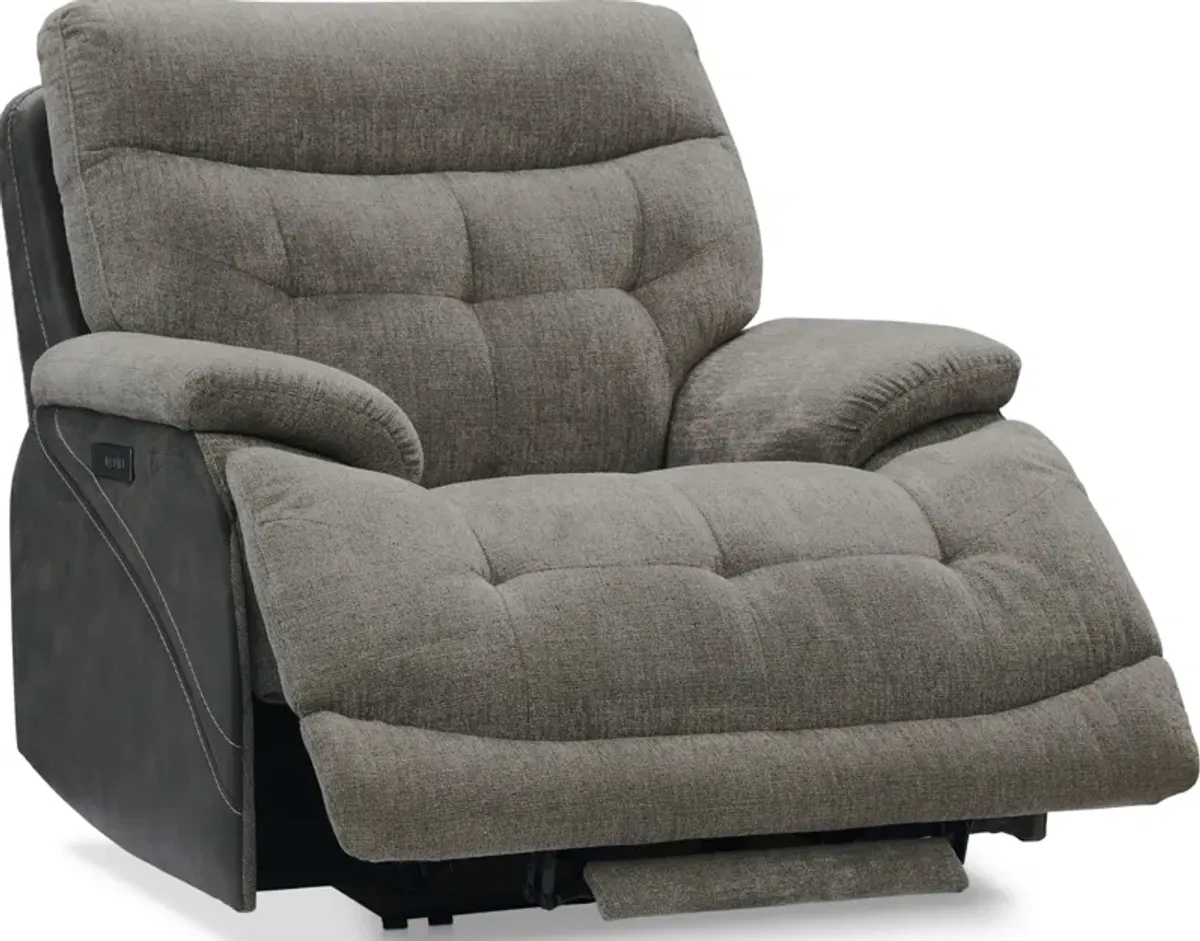 Beckett Dual-Power Recliner - Gray