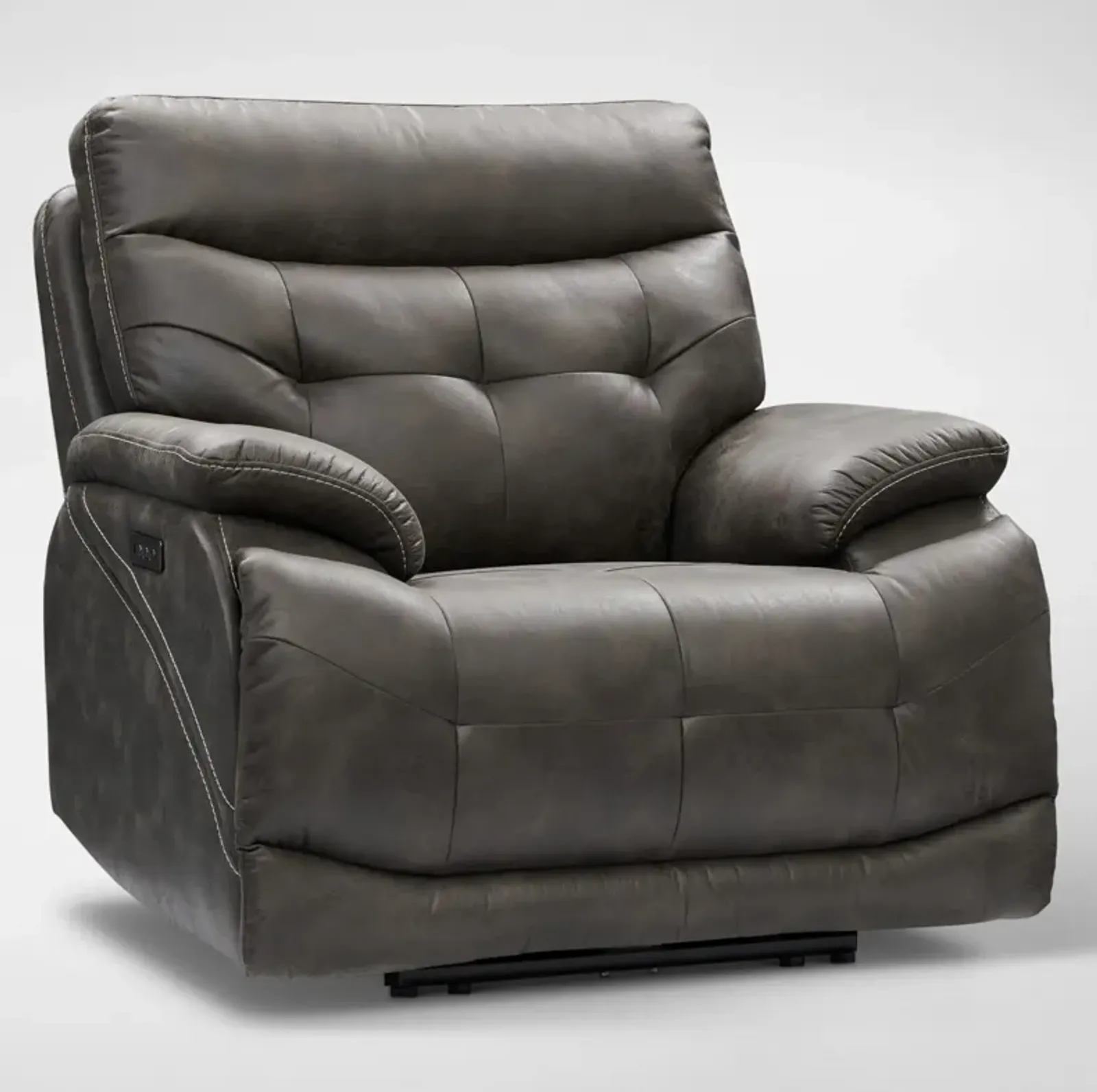 Beckett Dual-Power Recliner - Charcoal