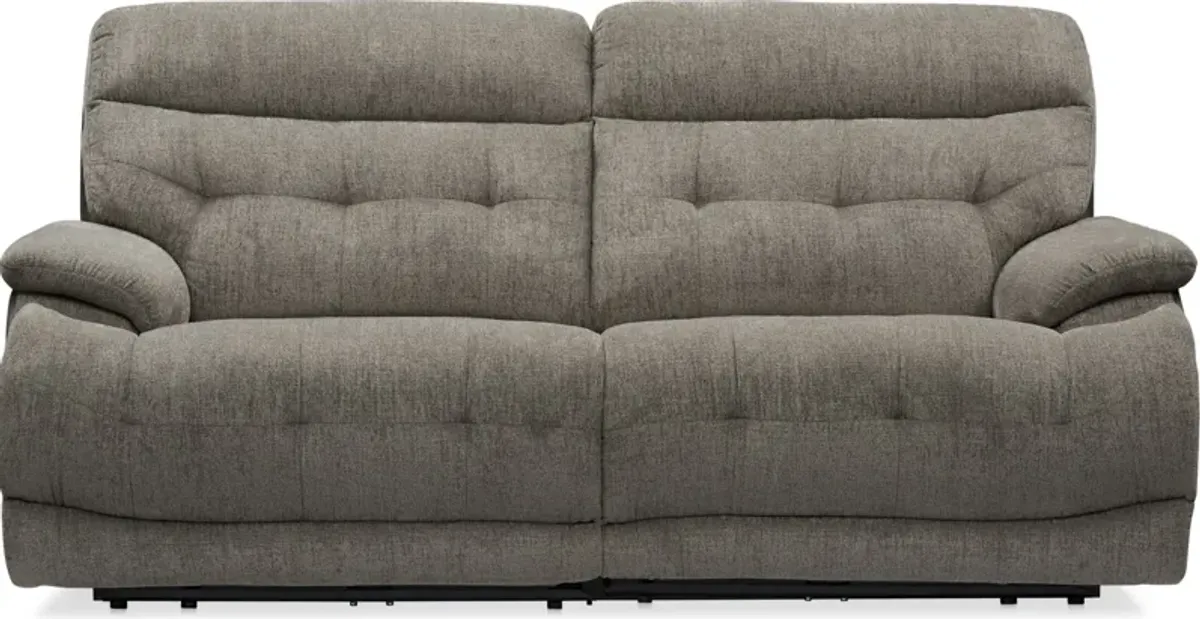 Beckett 2-Piece Dual-Power Reclining Sofa - Gray