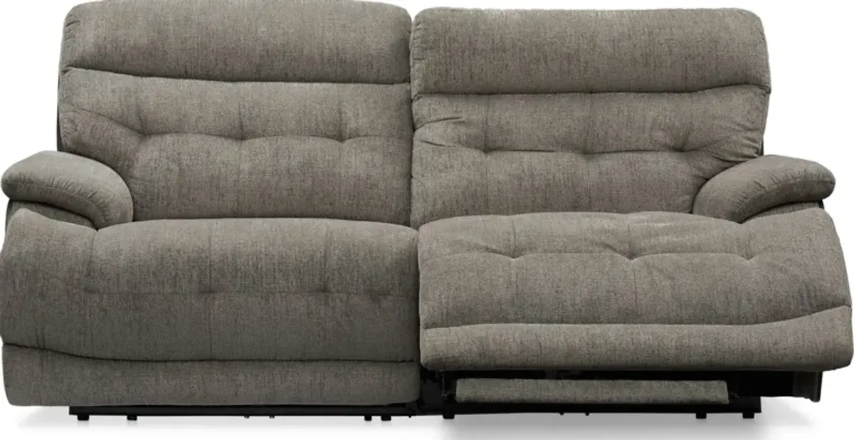 Beckett 2-Piece Dual-Power Reclining Sofa - Gray